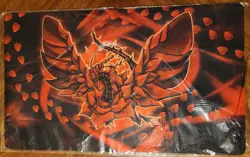 Blackrose Drago Playmat card game Play Mat desk Mouse Pad TCG CCG MTG 24 x 14 in - Image 1