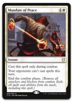 MTG ~ Mandate of Peace ~ Commander 2019 ~ Near Mint - Image 1