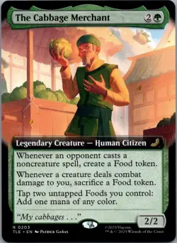 The Cabbage Merchant Extended Art Non-Foil TLE Magic The Gathering #203 - Image 1