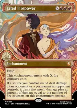 Showcase FATED FIREPOWER x1 mtg NM-M The Last Airbender 1 Mythic - Image 1