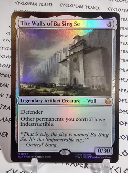 FOIL THE WALLS OF BA SING SE (#01) mtg NM The Last Airbender 1 Mythic - Image 1