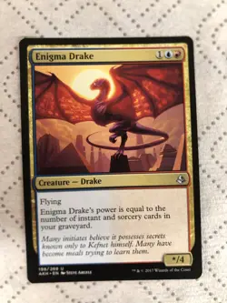 MTG Enigma Drake [Amonkhet] 198/269 Near Mint Magic The Gathering - Image 1