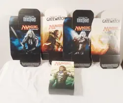 5 Magic The Gathering Empty Deck Boxes Innistrad Zendikar Gatewatch - Image 1