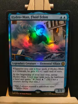 Hydro-Man, Fluid Felon FOIL - Marvel's Spider-Man - Rare - NM (see pics) MTG - Image 1
