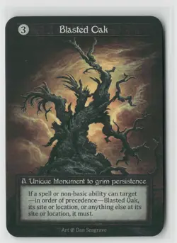 Sorcery Contested Realm Beta Blasted Oak x1 NM Unique - Image 1