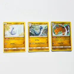 Pokemon TCG - 3 Card Dragonite Evolution Bundle (Dratini + Dragonair + Dragonite - Image 1