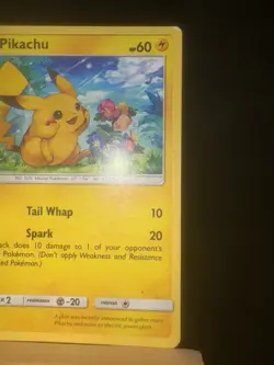 Pikachu Sun & Moon Alolan Raichu & Lycanroc LP 29/30 Pokemon TCG Card - Image 3