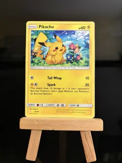 Pikachu Sun & Moon Alolan Raichu & Lycanroc LP 29/30 Pokemon TCG Card - Image 4
