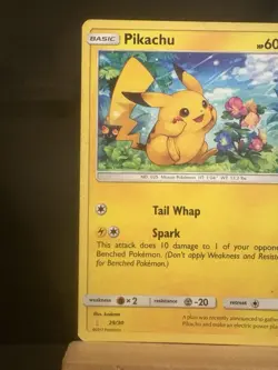 Pikachu Sun & Moon Alolan Raichu & Lycanroc LP 29/30 Pokemon TCG Card - Image 5