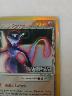 Damaged - Pokemon Holo Mewtwo 12/113 - EX Delta Species - Image 4