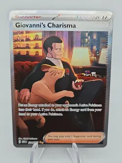 Giovanni's Charisma 204/165 Sv: Scarlet & Violet 151 Holo Pokemon - Image 1