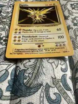 Zapdos Holo - Base Set 2 - 16/102 - WOTC 1999 - MP/LP - Vintage Pokemon Card - Image 3