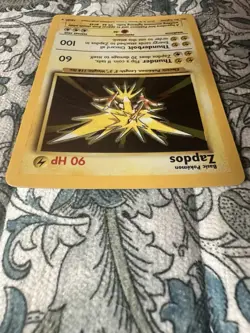 Zapdos Holo - Base Set 2 - 16/102 - WOTC 1999 - MP/LP - Vintage Pokemon Card - Image 4