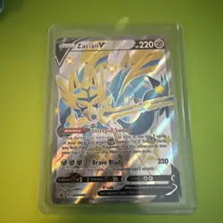 Pokemon TCG - Zacian V (Shiny) SWSH292 Black Star Promo - Sword & Shield - NM - Image 1