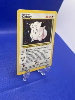 Pokemon TCG Clefairy Base Set Holo Unlimited Rare Card 5/102 Vintage - Image 4