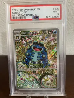 Pokemon TCG Seismitoad Illustration Rare Black Bolt 105/086 - Image 1