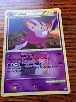 League Promo Crosshatch Pokemon TCG Crobat Unleashed 14/95 - Image 1