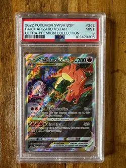 POKEMON TCG - SWORD & SHIELD PROMO - CHARIZARD VSTAR SWSH262 - PSA 9 - Image 1