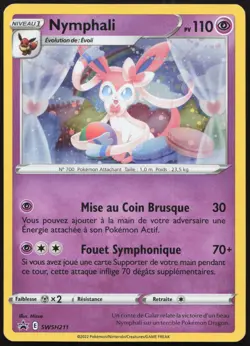 Carte Pokemon Nymphali SWSH211 Holo Promo SWSH Francais - Image 1
