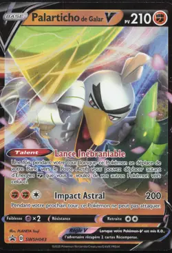Carte Pokemon Palarticho de Galar-V SWSH043 Promo SWSH Francais - Image 1