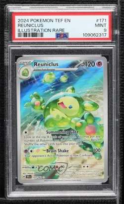 Reuniclus Illustration Rare Pokemon Scarlet & Violet: Temporal Forces TEF PSA 9 - Image 1