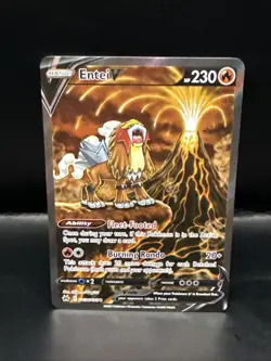 Pokemon TCG Entei V Crown Zenith: Galarian Gallery GG36/GG70 Holo Ultra Rare - Image 1