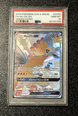 PSA 10 💎 Ho-Oh GX #SV50 Pokemon Hidden Fates Shiny Vault Rare - Image 1