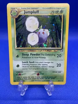 Lightly Played Jumpluff - 7/111 - Holo Rare - Unlimited Edition Pokemon Neo Gen - Image 1