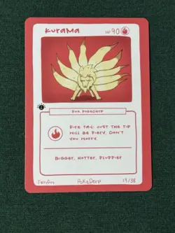 Kurama (Ninetales) 19/38 - 1st Edition Pokederp Second Print Fan Art - Pokemon - Image 2