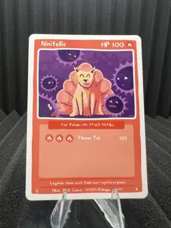 Ninetales (Ninitellis) 15/77 - PokePu V2 Fan Art - Pokemon NM - Image 1