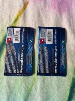 TWO!! 2016 Pokemon TCG XY Evolutions Booster Packs Charizard/Blastoise Pack Art. - Image 2