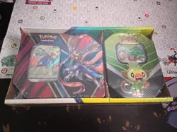 POKEMON - Legends of Galar V Tins 2-pack Zacian V + Rillaboom V SEALED - Image 1