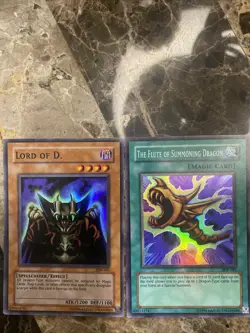 YuGiOh Lord Of D. SDK-041 + The Flute Of Summoning Dragon SDK-042 Yu-Gi-Oh! TCG - Image 1