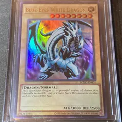 Blue-Eyes White Dragon (Version 1) LCKC-EN001 Legendary Collection Kaiba... - Image 1