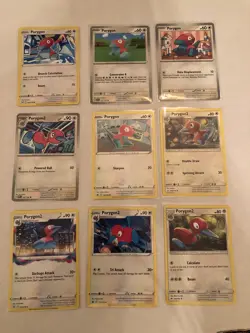Lot Of 9 Porygon and Porygon2 Pokemon Cards - Image 1