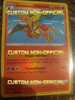 SEE DSCR Special Delivery Charizard SWSH075 SWSH: Sword Shield Promo Card CUST0M - Image 1