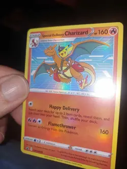SEE DSCR Special Delivery Charizard SWSH075 SWSH: Sword Shield Promo Card CUST0M - Image 3