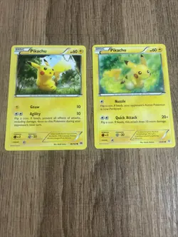 Pokemon TCG Lot 2 Pikachu Cards Uncommon NM - Image 1