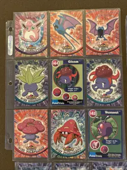 LOT 53 POKEMON CARDS TOPPS TV EDITION + PLASTIC EXACT PHOTOS COLLECTION SET ANIM - Image 2