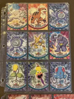 LOT 53 POKEMON CARDS TOPPS TV EDITION + PLASTIC EXACT PHOTOS COLLECTION SET ANIM - Image 4