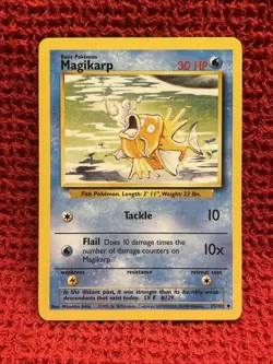 Magikarp 35/102 Unlimited - 1999 Base Set Pokemon Card - LP - Image 1
