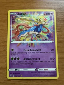 Zacian 082/185 Vivid Voltage NM - Mint Amazing Rare Card Pokemon TCG English - Image 1
