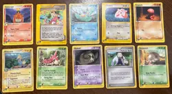 Pokemon 10 Card Lot Expedition Base Set, Ruby & Sapphire, Sandstorm LP-HP - Image 1