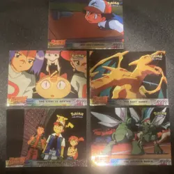 Topps Pokemon Holo Foil Lot of 5 Cards Mewtwo Strikes Back - Image 1