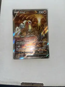 Pokemon Entei v Holo Ultra Rare TCG Card Crown Zenith Galarian Gallery GG36/GG70 - Image 3