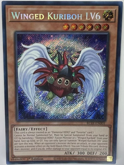 Winged Kuriboh LV6 - Secret Rare BLTR-EN001 1st Edition YuGiOh TCG Card - Image 1