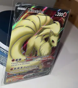 Ninetales V 177/192 Full Art Holo Rare Swsh02: Rebel Clash Pokemon Card TCG NM - Image 4