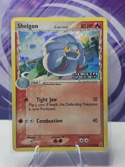 Shelgon 53/113 2005 EX Delta Species Pokemon Card TCG Reverse Holo - Image 1