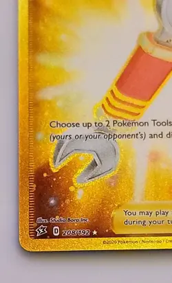 Pokemon TCG Tool Scrapper Rebel Clash Holo Card 208/192 Secret Rare NM Condition - Image 3