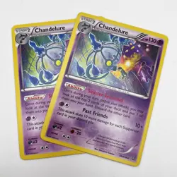 Chandelure 50/114 Holo Rare x2 2x Pokemon Card 2016 Steam Siege LP - Image 1